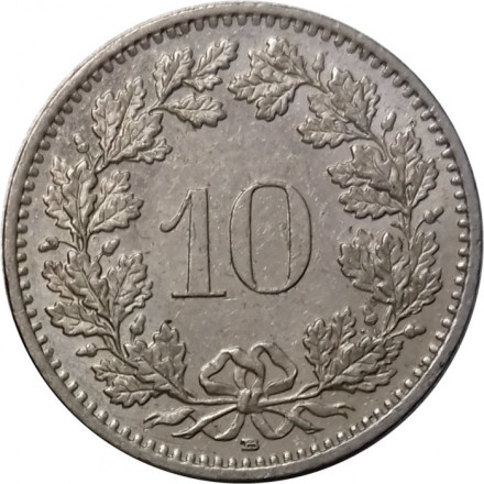 Швейцария 10 раппенов 2005 год