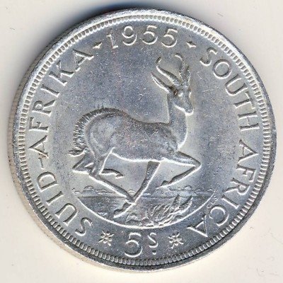 ЮАР 5 шиллингов 1955 год