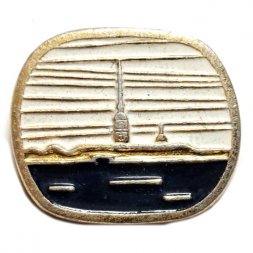 Значок Петропавловская крепость. Ленинград (синий)