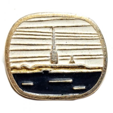 Значок Петропавловская крепость. Ленинград (синий)