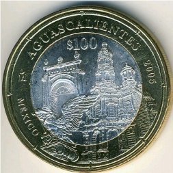 Мексика 100 песо 2005 год