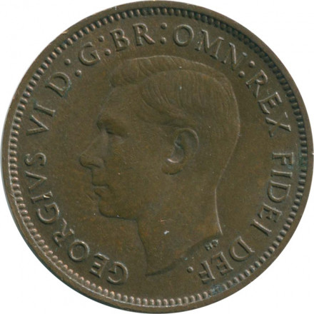 Великобритания 1 фартинг 1949 год - Крапивник