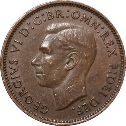 Великобритания 1 фартинг 1949 год - Крапивник