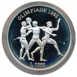 Сан-Марино 1000 лир 1992 год - Олимпиада 1992