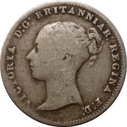 Великобритания 3 пенса 1838-1887 год