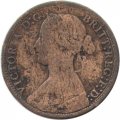 Великобритания 1 фартинг 1872 год