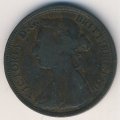 Великобритания 1/2 пенни 1890 год