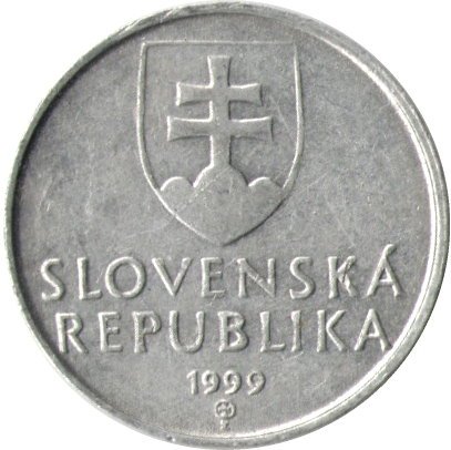 Словакия 10 геллеров 1999 год