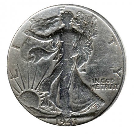 США 1/2 доллара 1941 год - &quot;S&quot; (Сан-Франциско)
