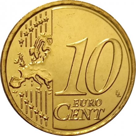 Кипр 10 евроцентов 2010 год - Судно «Кирения» aUNC