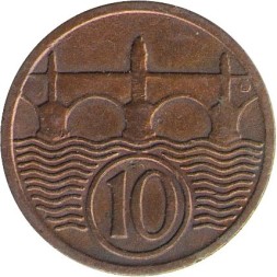 Чехословакия 10 геллеров 1923 год