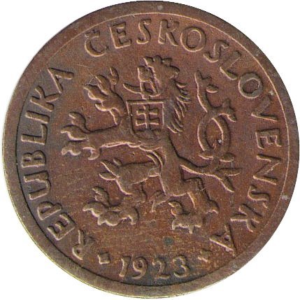 Чехословакия 10 геллеров 1923 год