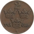 Швеция 2 эре 1941 год - Король Густав V
