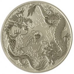 Австралия 1 доллар 2019 год - Двойной Дракон