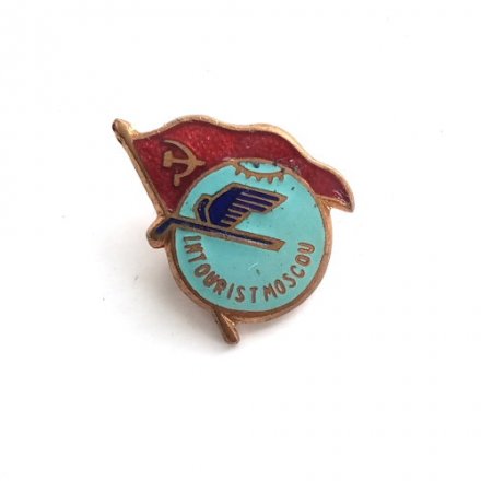 Значок &quot;Intourist Moscou&quot; (тяжелый, эмаль)