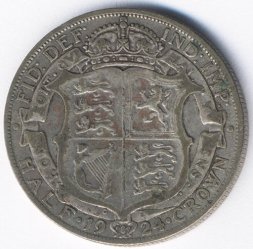 Великобритания 1/2 кроны 1924 год - Георг V