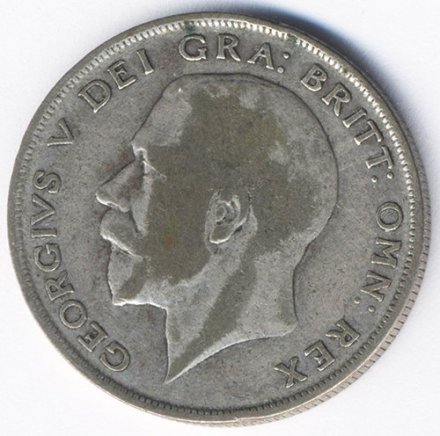 Великобритания 1/2 кроны 1924 год - Георг V