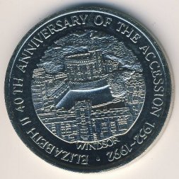 Теркс и Кайкос 5 крон 1992 год