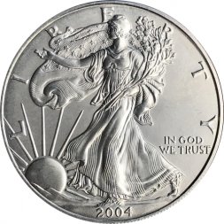 США 1 доллар 2004 год - Шагающая свобода (без отметки МД)   