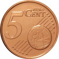 Латвия 5 евроцентов 2014 год UNC