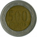Чили 500 песо 2002 год