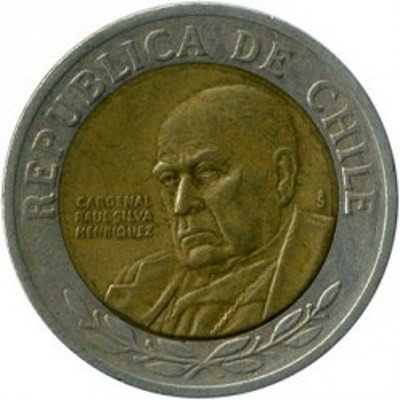 Чили 500 песо 2002 год