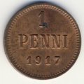 Финляндия 1 пенни 1917 год