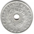 Греция 5 лепт 1954 год