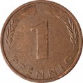 ФРГ 1 пфенниг 1972 год - J