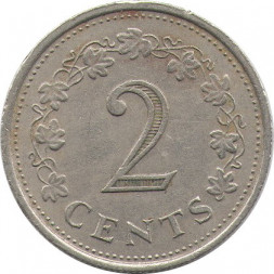 Мальта 2 цента 1972 год - Пентесилея