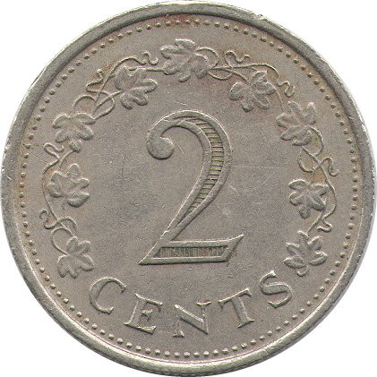 Мальта 2 цента 1972 год - Пентесилея