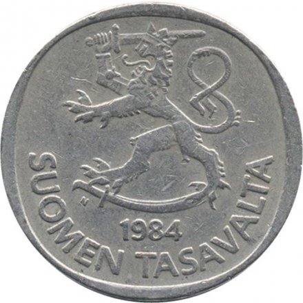 Финляндия 1 марка 1984 год