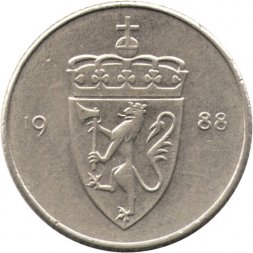Норвегия 50 эре 1988 год