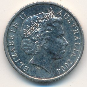Австралия 5 центов 2004 год - Ехидна