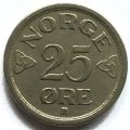 Норвегия 25 эре 1952 год