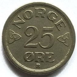 Норвегия 25 эре 1952 год