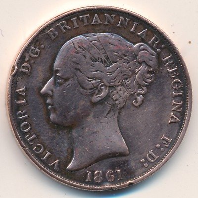 Джерси 1/13 шиллинга 1861 год
