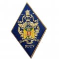 Нагрудный академический знак об окончании &quot;РГСУ&quot;, синий