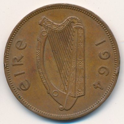 Ирландия 1 пенни 1964 год