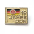 Значок 19 лет ГДР