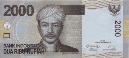 Индонезия 2000 рупий 2012 год - Принц Пангеран Антасари. Традиционный танец Даяк