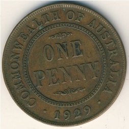 Австралия 1 пенни 1929 год