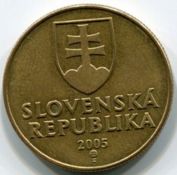 Словакия 1 крона 2005 год - Мадонна с младенцем