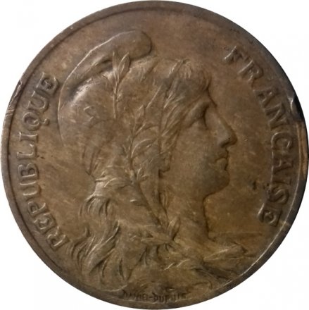Франция 10 сантимов 1911 год
