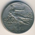 Италия 20 чентезимо 1914 год