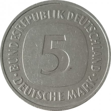 ФРГ 5 марок 1980 год (G)