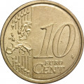 Италия 10 евроцентов 2008 год