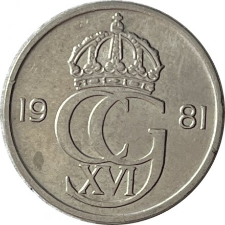 Швеция 50 эре 1981 год