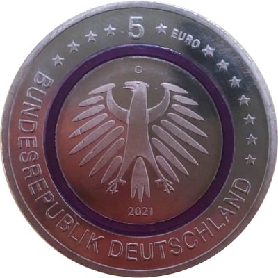 Германия 5 евро 2021 год - Полярная зона (G)