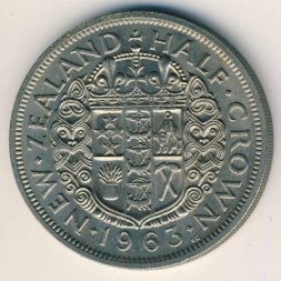 Новая Зеландия 1/2 кроны 1963 год